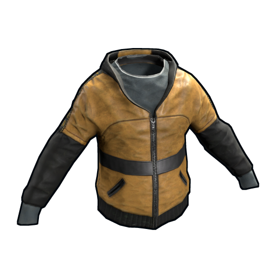 Caution Hoodie in Rust