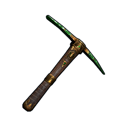 Emerald Relic Pick Axe