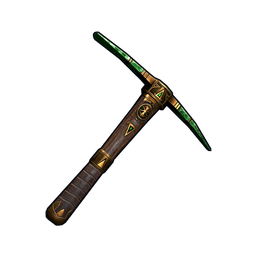 Emerald Relic Pick Axe