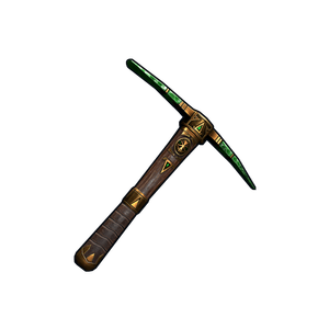 Emerald Relic Pick Axe