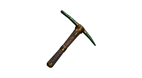 Emerald Relic Pick Axe