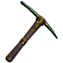 Emerald Relic Pick Axe