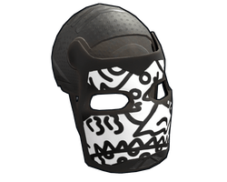 Doodle Metal Facemask