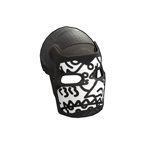 Doodle Metal Facemask