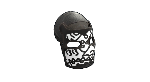 Doodle Metal Facemask