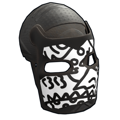 Doodle Metal Facemask