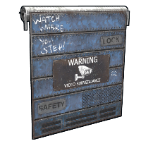 CCTV Garage Door in Rust