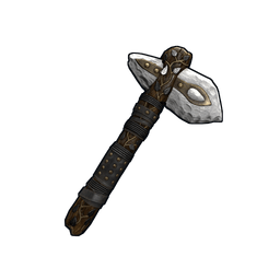 Silver Leaf Stone Hatchet
