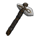 Silver Leaf Stone Hatchet