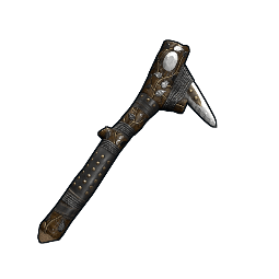 Silver Leaf Stone Pickaxe