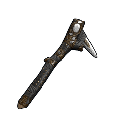 Silver Leaf Stone Pickaxe