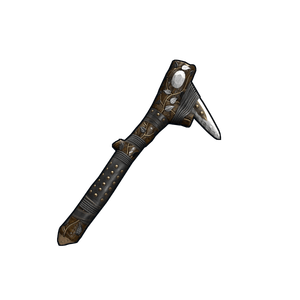 Silver Leaf Stone Pickaxe