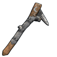 Night Farmer Stone Pick Axe in Rust