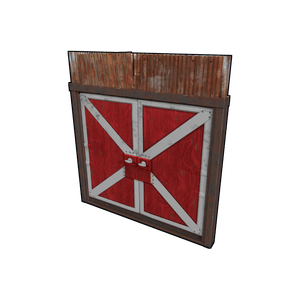 Red Barn Double Door