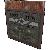 Military Double Door in Rust
