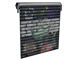 Vandalized Shop Door