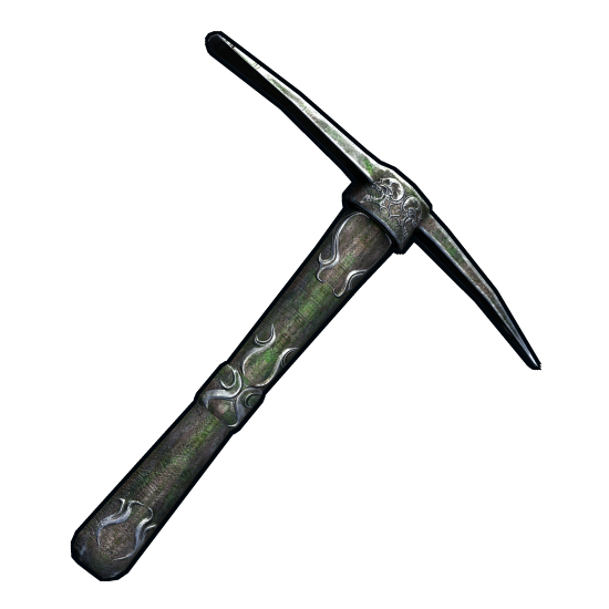 Shadow of Death Pick Axe in Rust