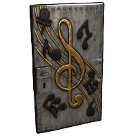 Musical Notes Door Rust Skins
