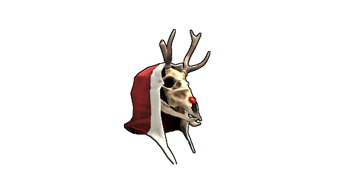 Rudolph Skull Mask