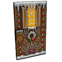 Gingerbread Door in Rust