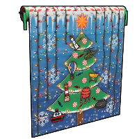 Christmas Tree Garage Door in Rust
