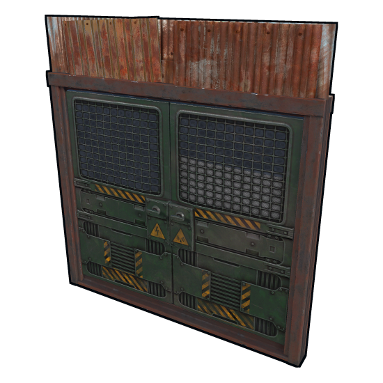 Green Labs Door in Rust