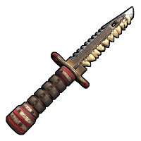 Toothed Knife in Rust