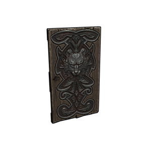 Wolf Den Wooden Door