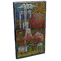 Mosaic Door in Rust