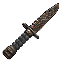 Bronze Raven Knife in Rust