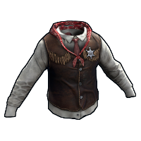 Cowboy Sheriff Hoodie in Rust