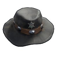 Cowboy Sheriff Hat Rust Skins