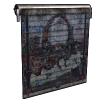 Resist Garage Door in Rust