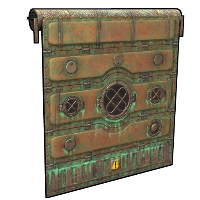 Deep Sea Garage Door in Rust