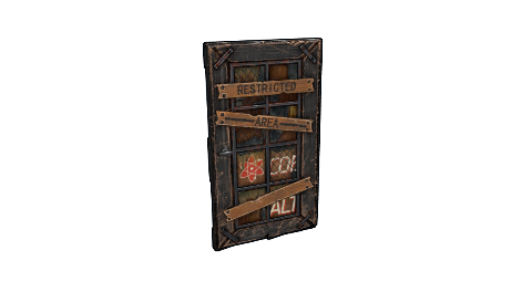 Cobalt Wooden Door