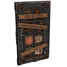 Cobalt Wooden Door