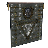 Egiptu Garage Door in Rust