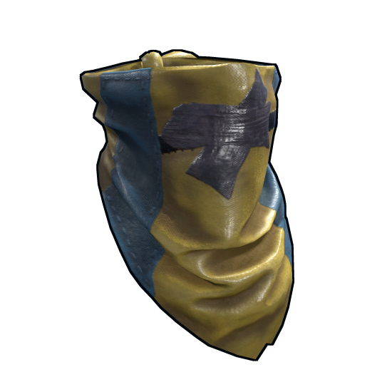 Salvaged Hazmat Bandana in Rust