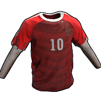 Rust Footballer Shirt in Rust