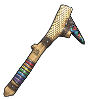 Mosaic Stone Pick Axe in Rust