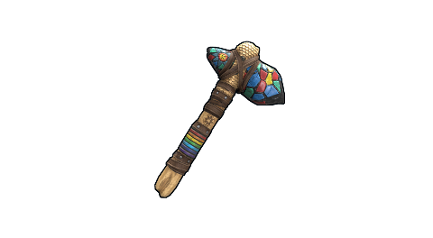 Mosaic Stone Hatchet