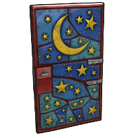 Night Sky Door in Rust