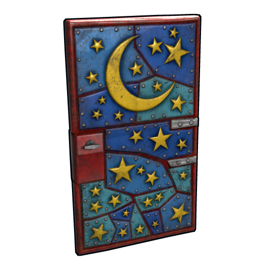 Night Sky Door in Rust