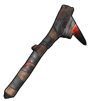 Dragon Glass Stone Pickaxe in Rust