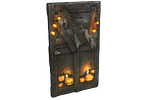 Hell-o-ween Wooden Door