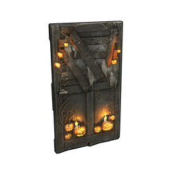 Hell-o-ween Wooden Door