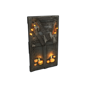 Hell-o-ween Wooden Door