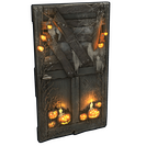 Hell-o-ween Wooden Door