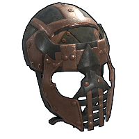 Conquistador Face Mask in Rust