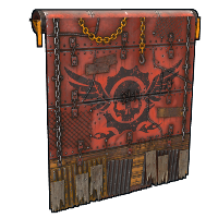 Bandit Garage Door in Rust